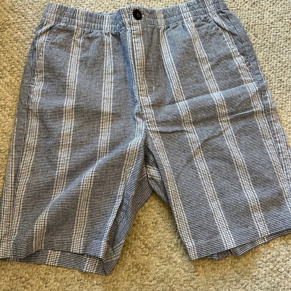 Boys Janie & Jack Blue Broad Stripe Shorts
